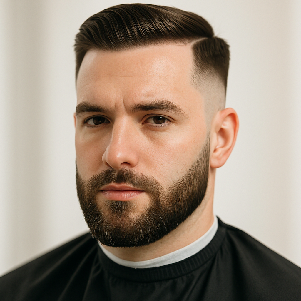 Fresh haircut and beard grooming at Tito Unisex Hair Cut